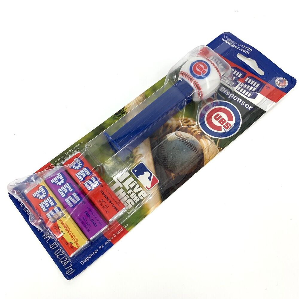 NEW Chicago Cubs PEZ Candy Dispenser Baseball Collectible from 2007